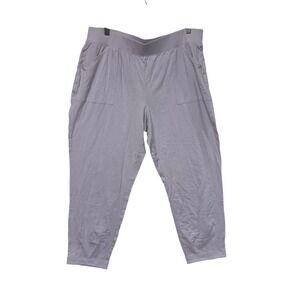 AnyBody Lavender Purple Cotton Modal Joggers Lounge Pants Womens Size LP